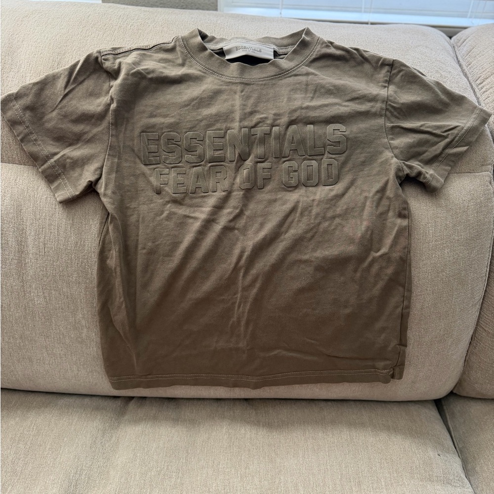 Fear of God Essentials Brown Kids T-Shirt